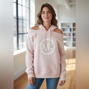 NWOT Michael Kors off the shoulder hoodie